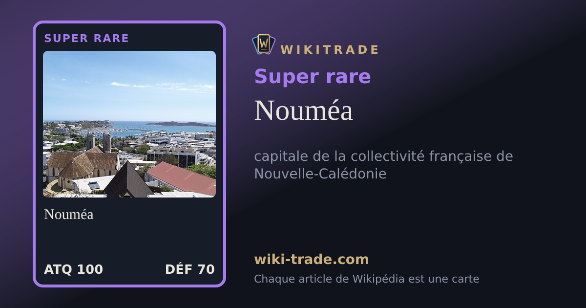 Nouméa — carte Super rare