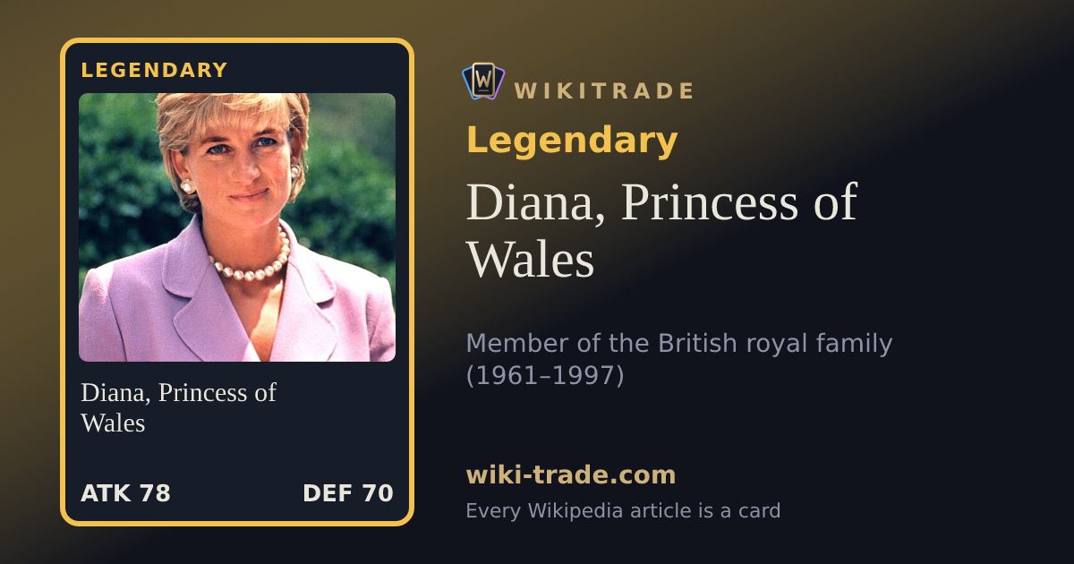 Diana, Princess of Wales — Legendary card