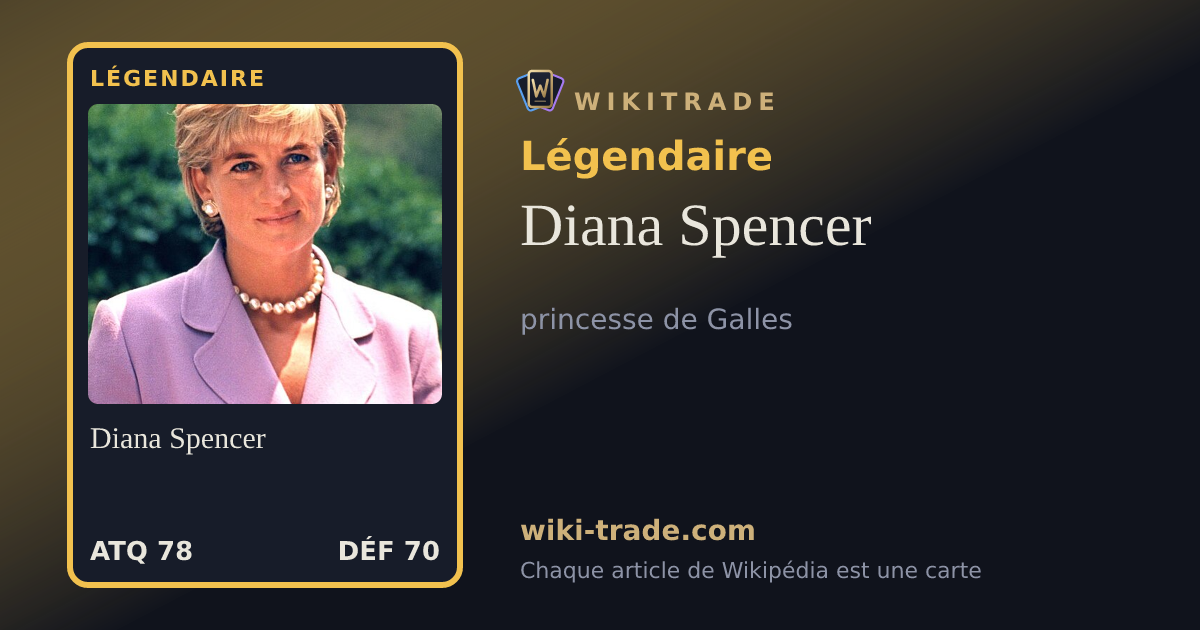 Diana Spencer — carte Légendaire