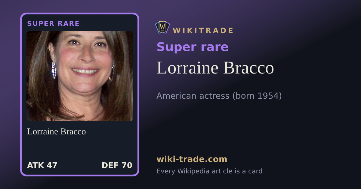 Lorraine Bracco — Super rare card