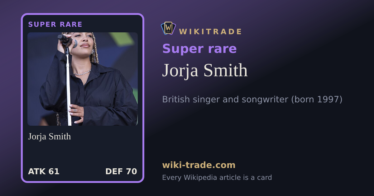 Jorja Smith — Super rare card