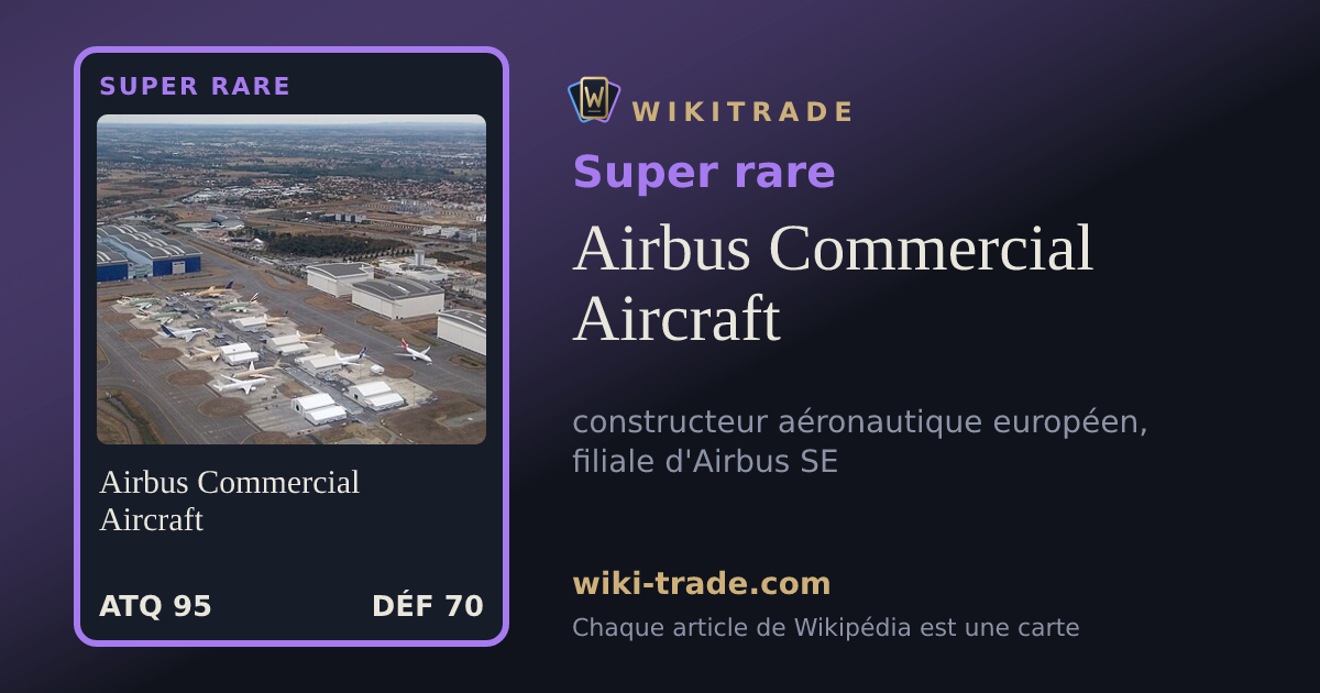 Airbus Commercial Aircraft — carte Super rare