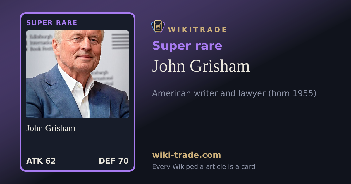 John Grisham — Super rare card