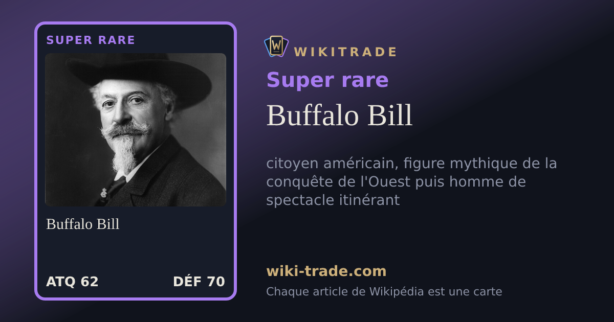 Buffalo Bill — carte Super rare