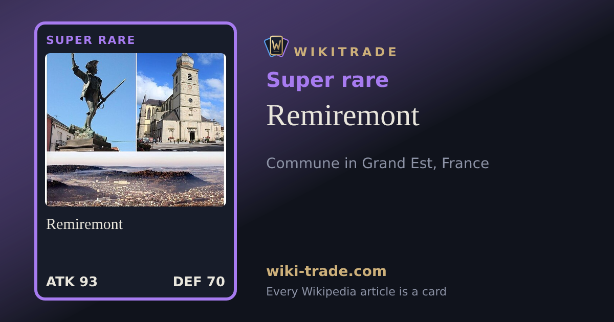 Remiremont — Super rare card