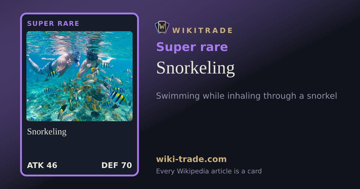 Snorkeling — Super rare card