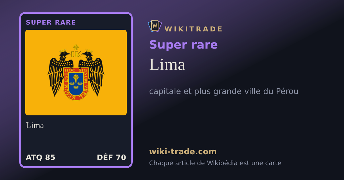 Lima — carte Super rare