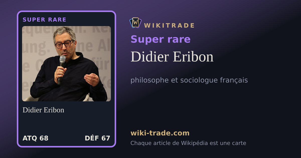 Didier Eribon — carte Super rare