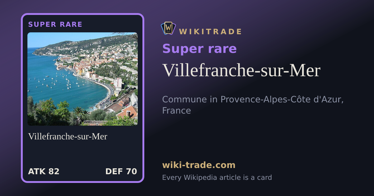 Villefranche-sur-Mer — Super rare card
