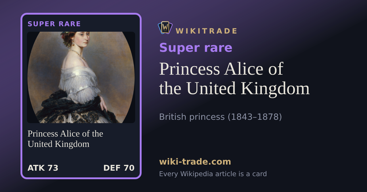 Princess Alice of the United Kingdom — Super rare card
