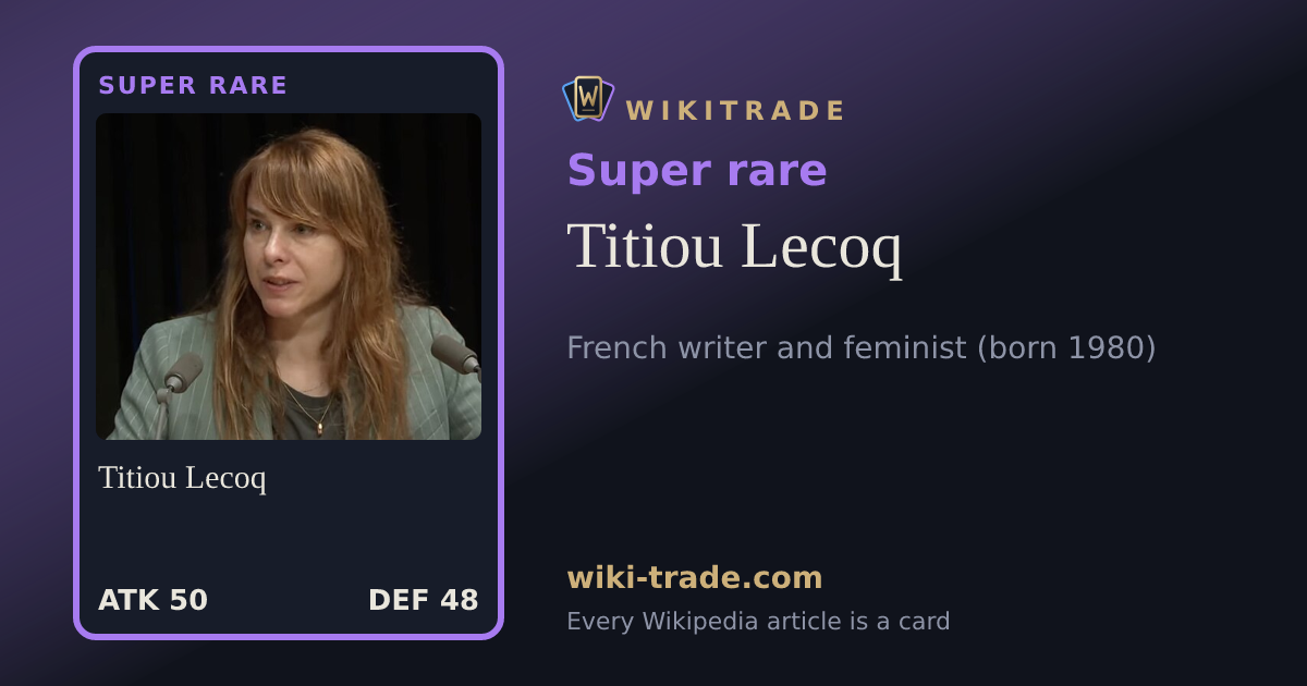 Titiou Lecoq — Super rare card