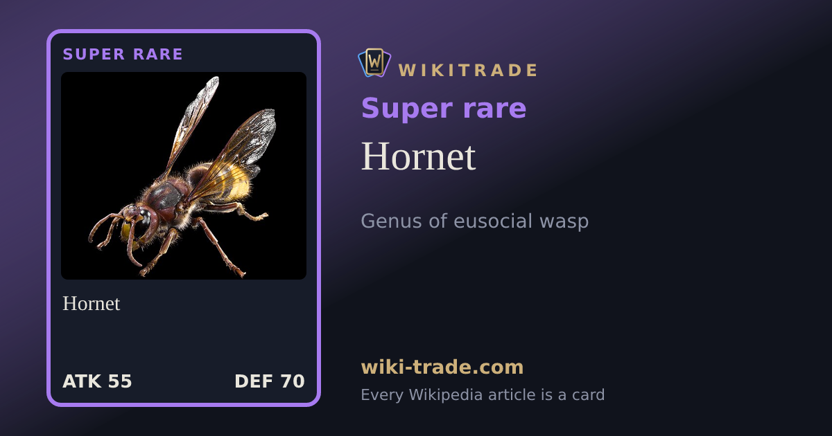 Hornet — Super rare card