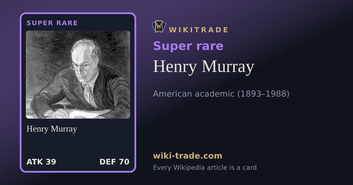Henry Murray — Super rare card
