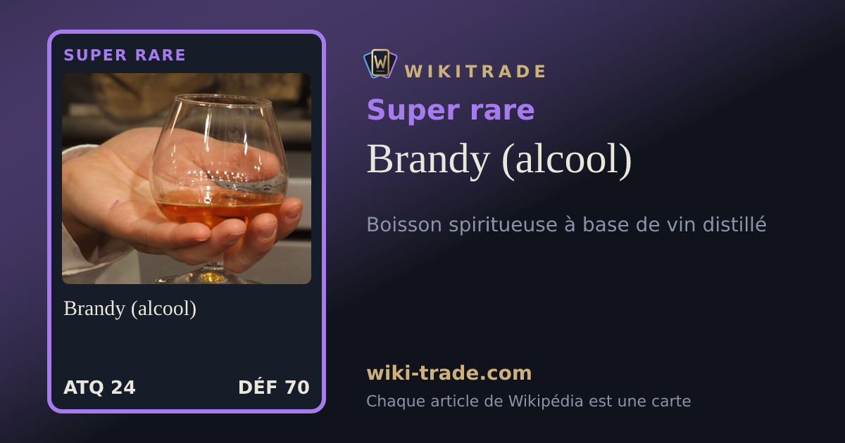 Brandy (alcool) — carte Super rare