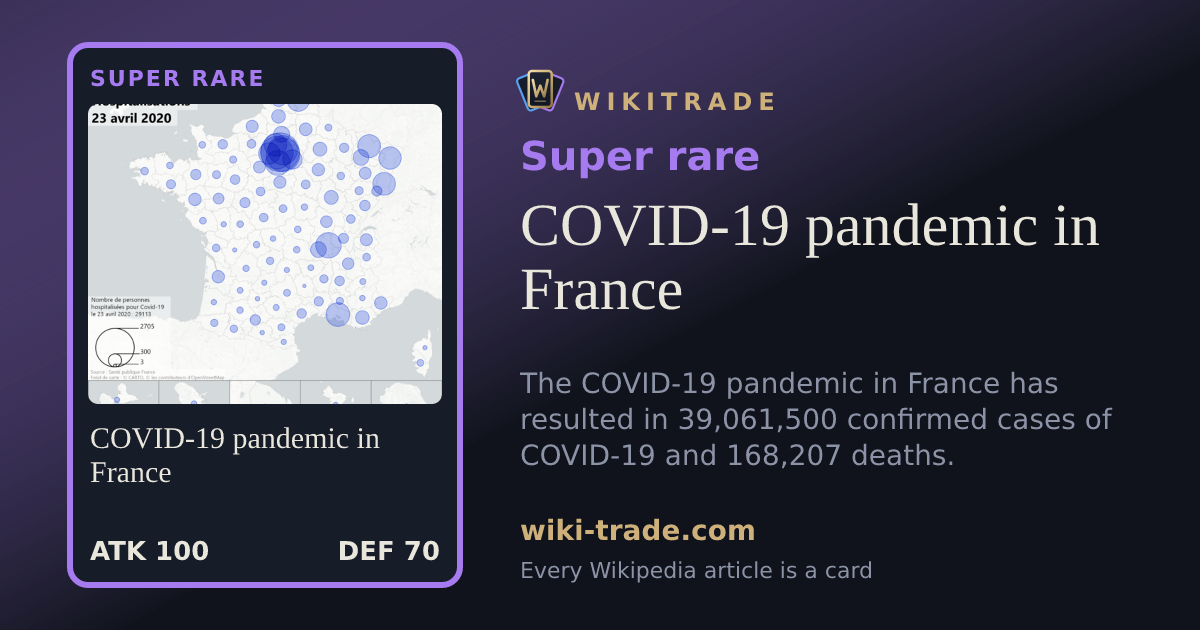 COVID-19 pandemic in France — Super rare card