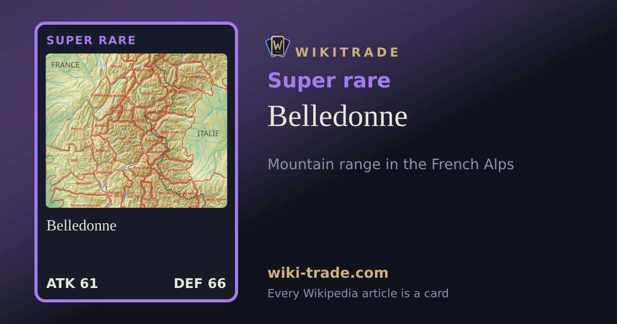Belledonne — Super rare card