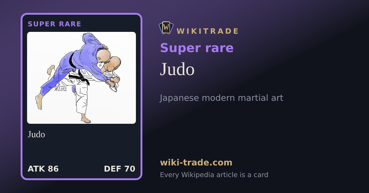 Judo — Super rare card