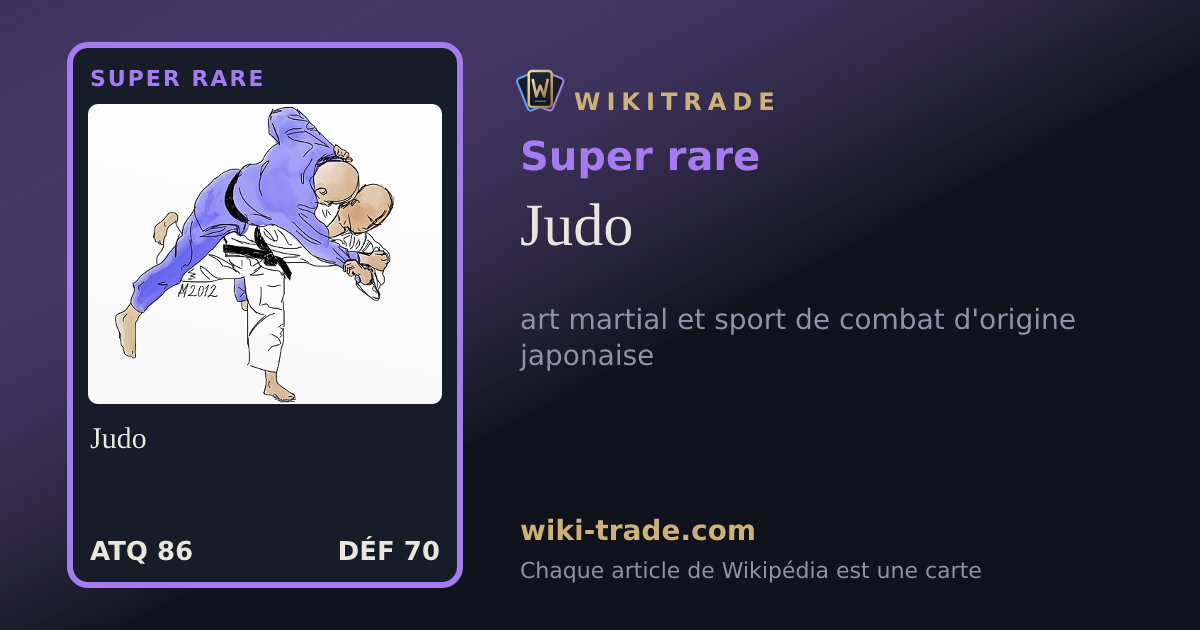 Judo — carte Super rare
