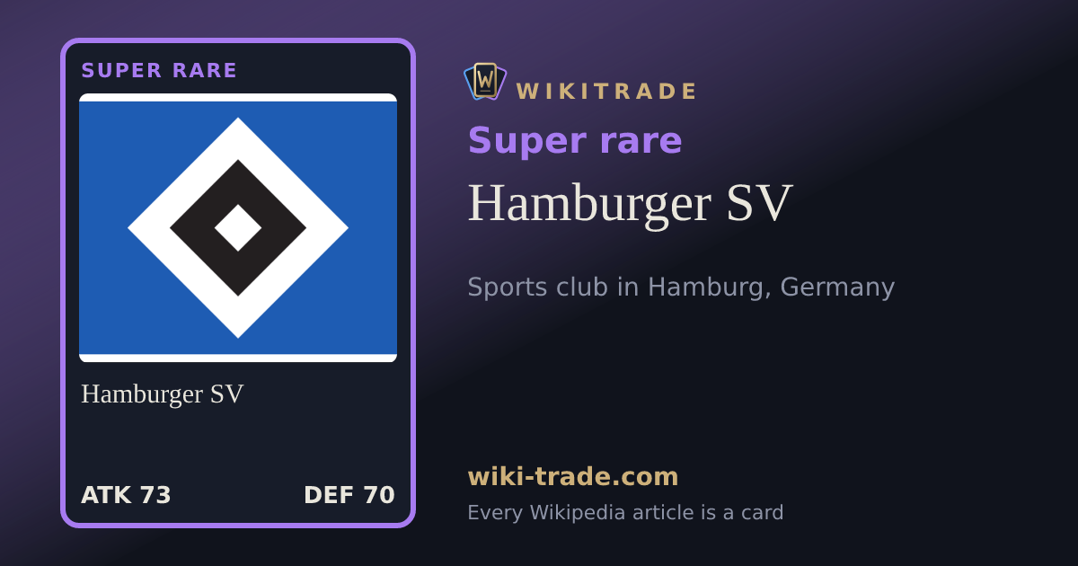 Hamburger SV — Super rare card