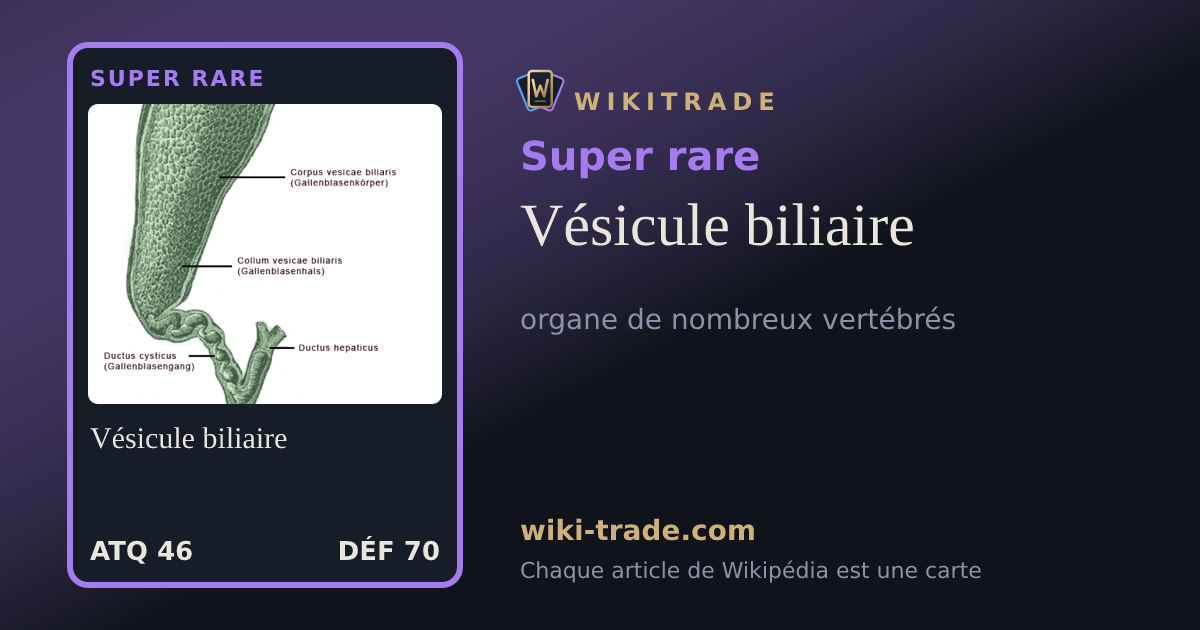 Vésicule biliaire — carte Super rare