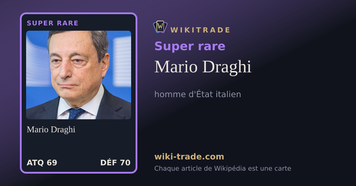 Mario Draghi — carte Super rare