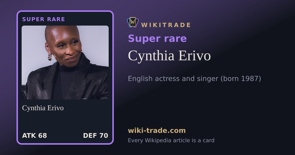 Cynthia Erivo — Super rare card