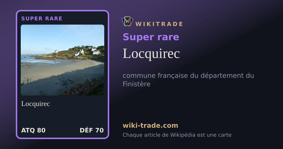 Locquirec — carte Super rare