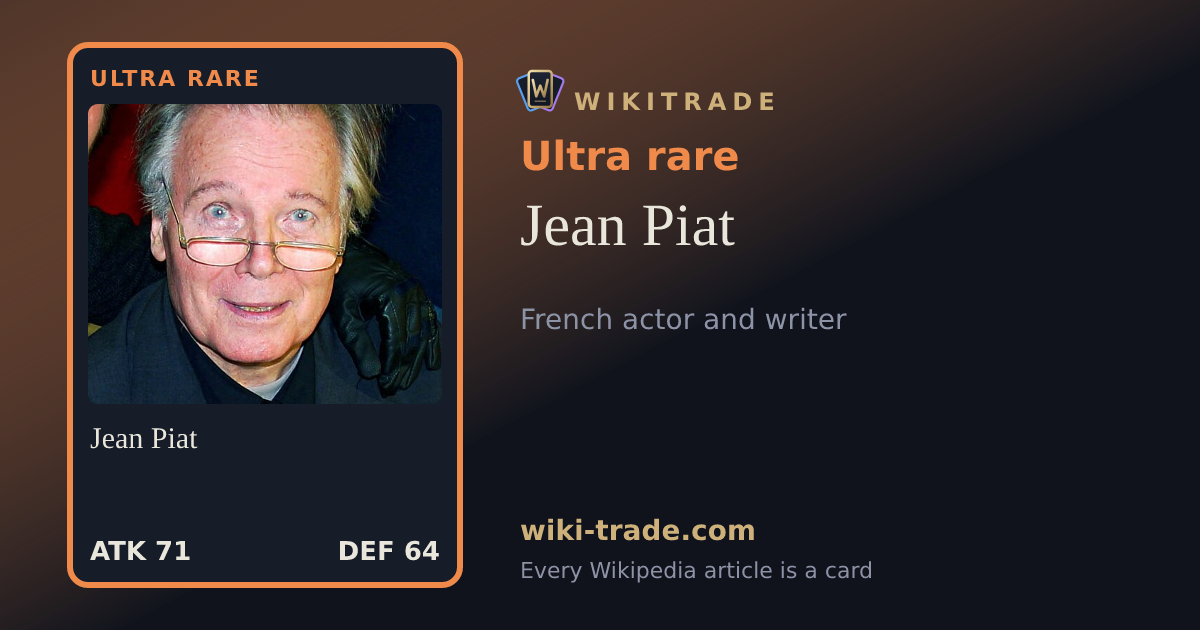 Jean Piat — Ultra rare card