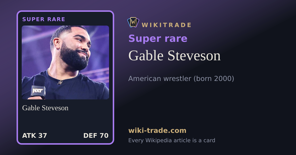 Gable Steveson — Super rare card