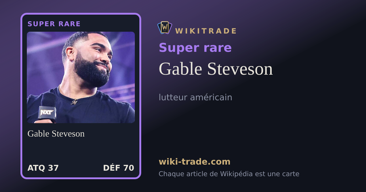 Gable Steveson — carte Super rare
