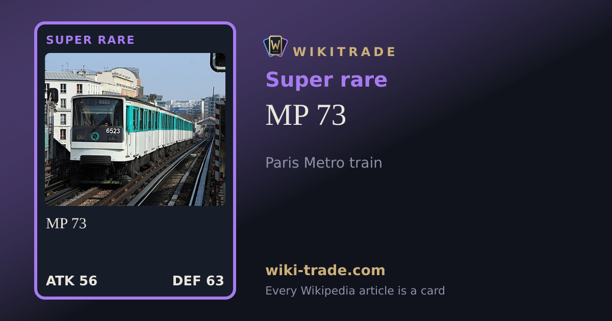 MP 73 — Super rare card