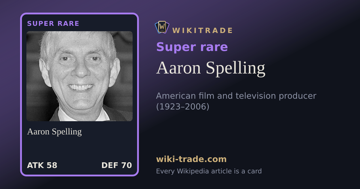 Aaron Spelling — Super rare card