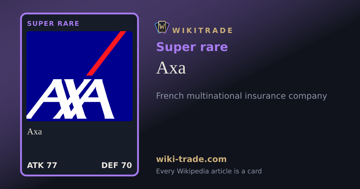 Axa — Super rare card