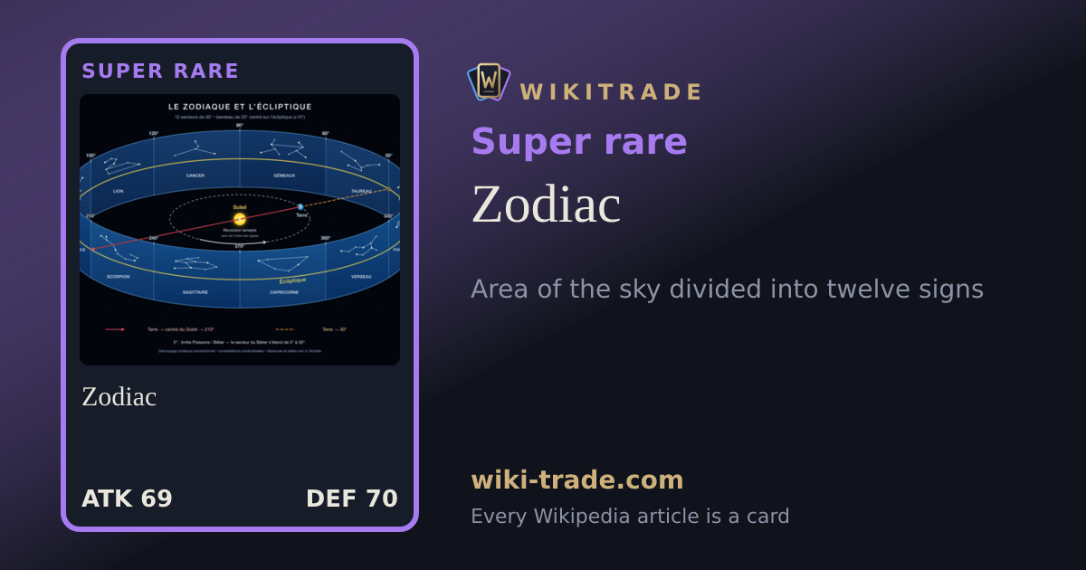 Zodiac — Super rare card