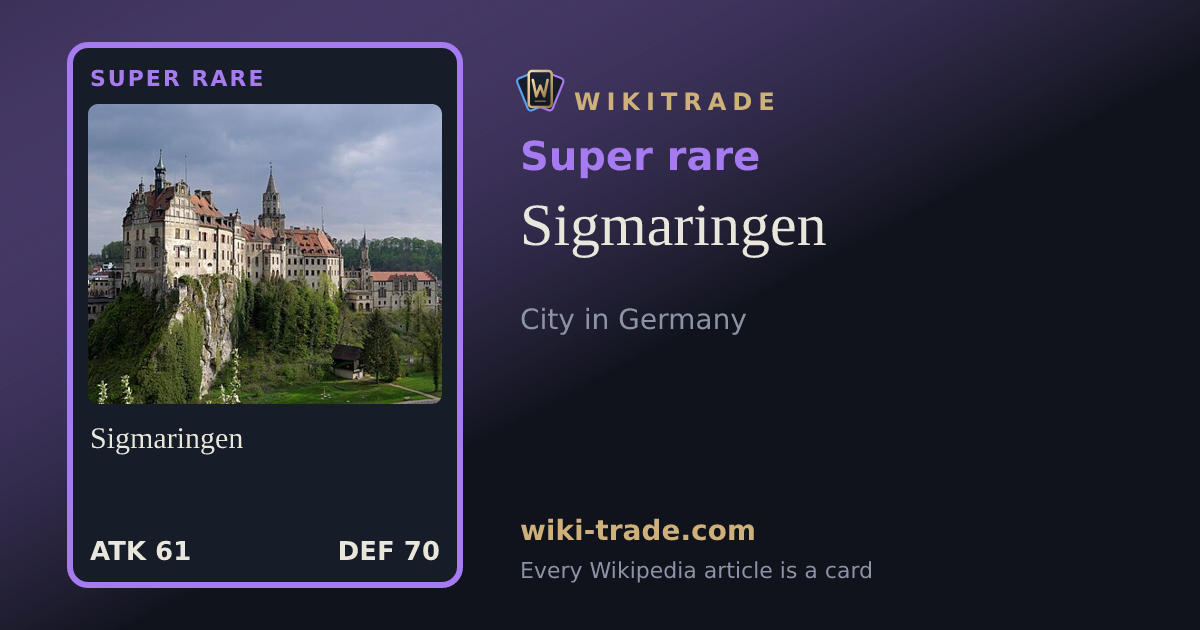 Sigmaringen — Super rare card