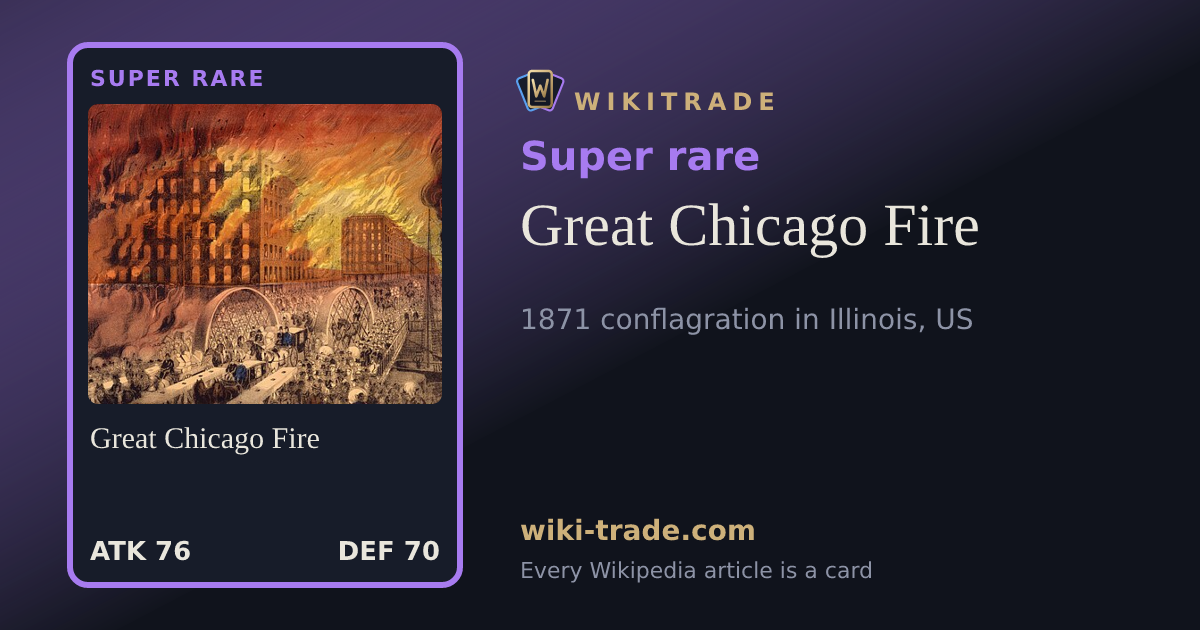Great Chicago Fire — Super rare card