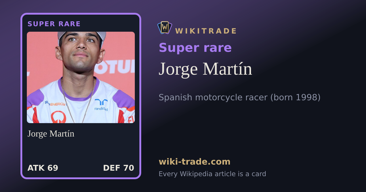 Jorge Martín — Super rare card