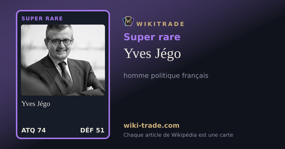 Yves Jégo — carte Super rare