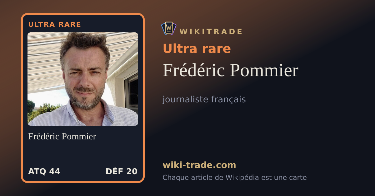 Frédéric Pommier — carte Ultra rare