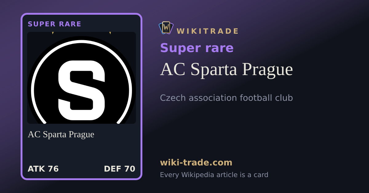 AC Sparta Prague — Super rare card