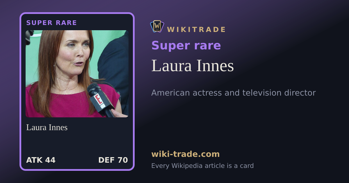 Laura Innes — Super rare card