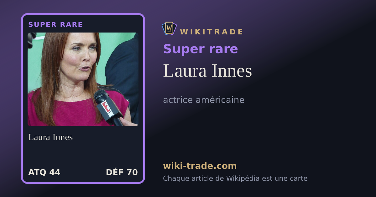 Laura Innes — carte Super rare