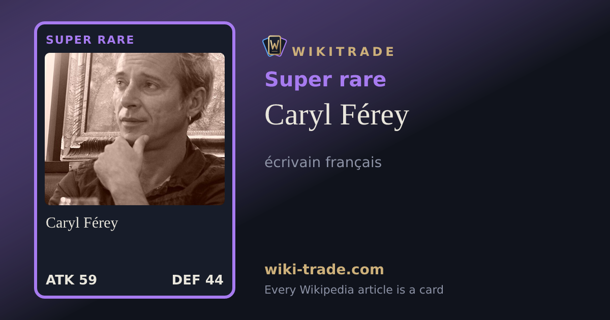 Caryl Férey — Super rare card