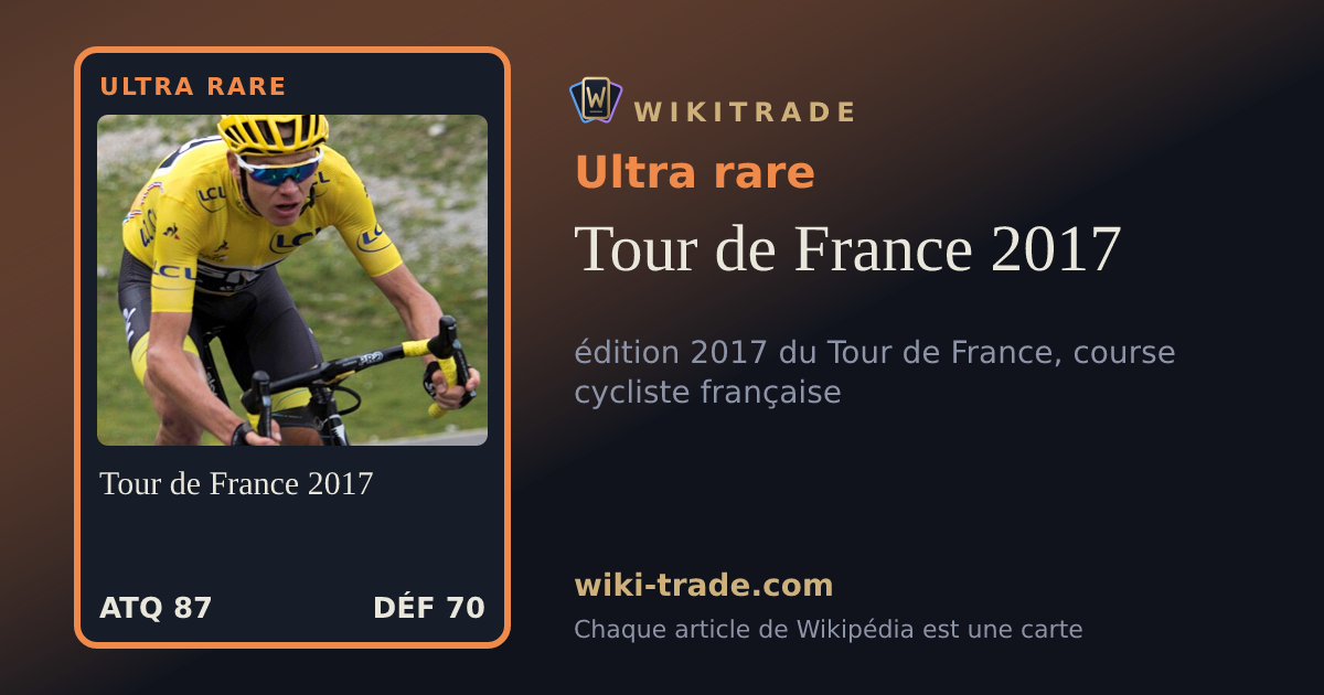 Tour de France 2017 — carte Ultra rare