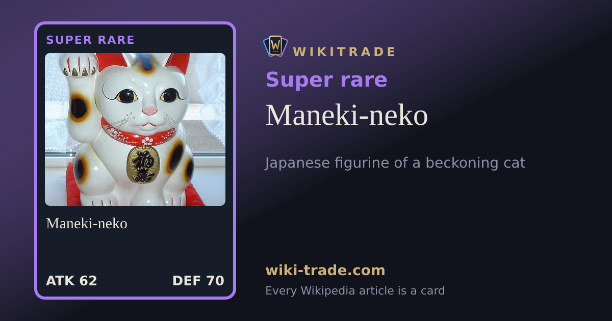 Maneki-neko — Super rare card