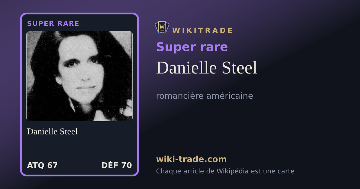 Danielle Steel — carte Super rare