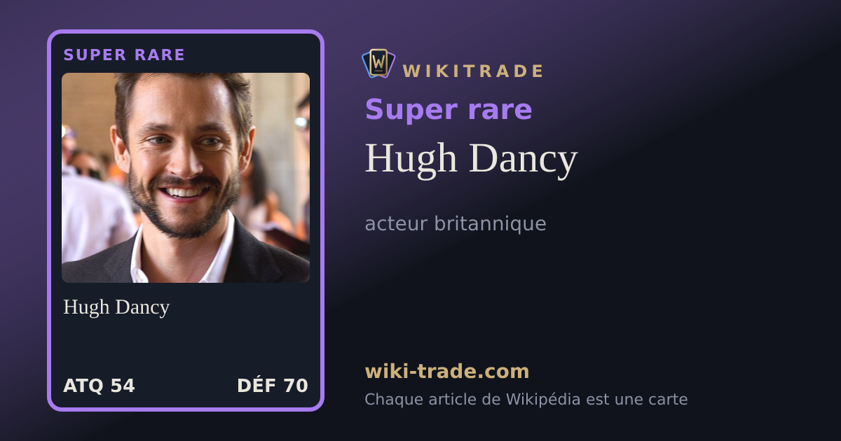 Hugh Dancy — carte Super rare