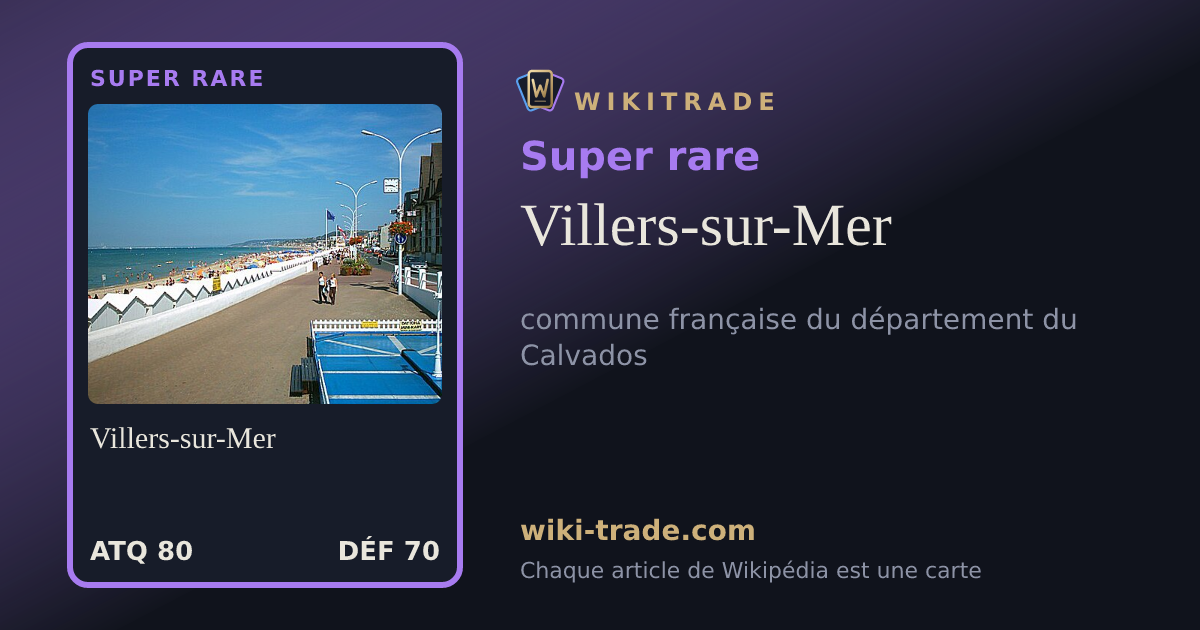 Villers-sur-Mer — carte Super rare