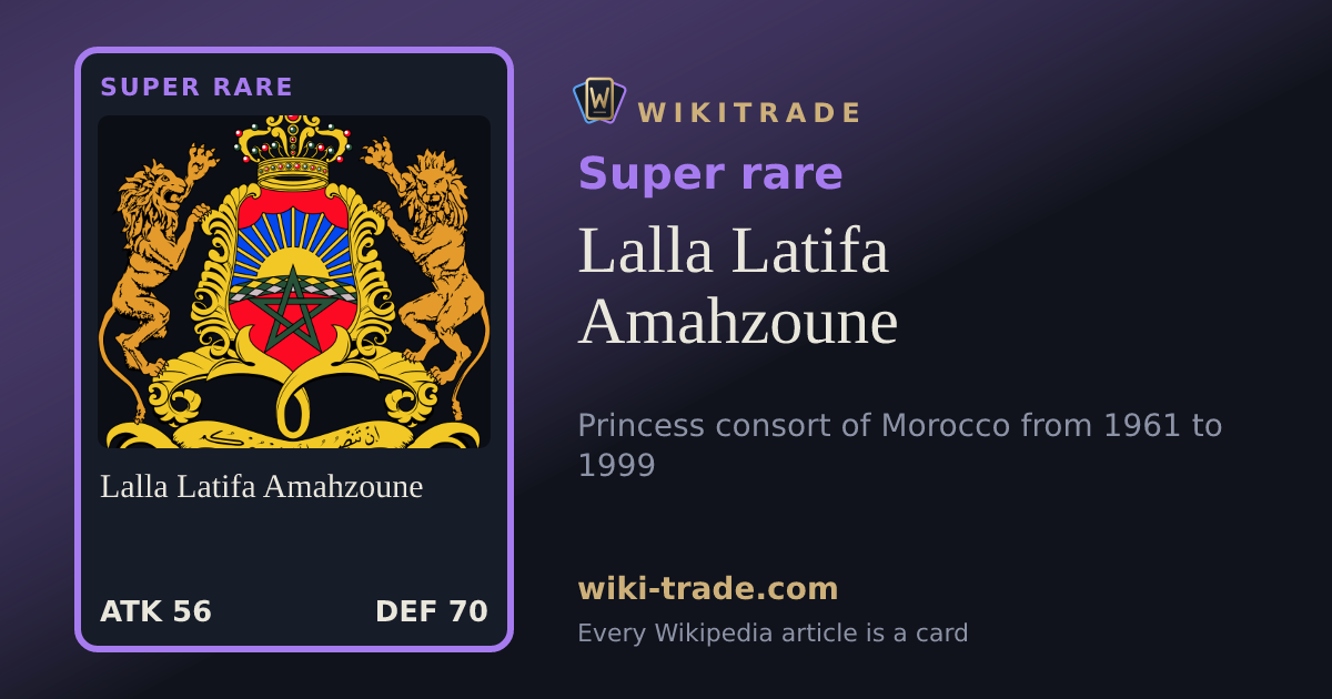 Lalla Latifa Amahzoune — Super rare card