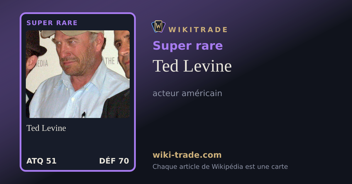 Ted Levine — carte Super rare